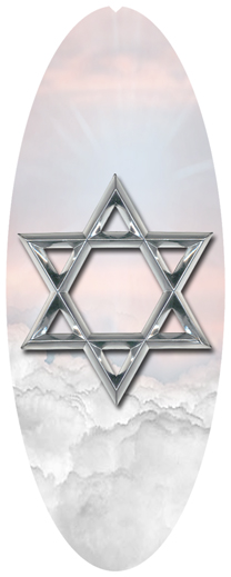 DNSA18-120-PK-SL Star of David Pink-Silver